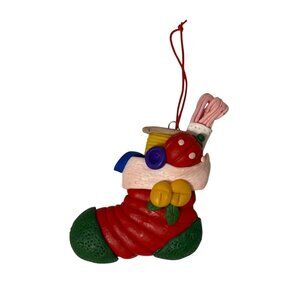 Christmas Stocking Ornament Sewing Quilting Quilter Giftt 3.5" Resin